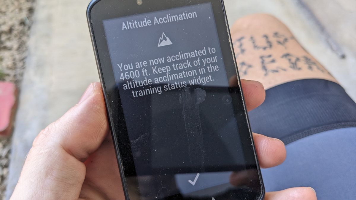Garmin showing elevation in Medell&iacute;n Colombia