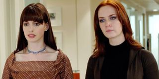 Anne Hathaway and Emily Blunt in The Devil Wears Prada