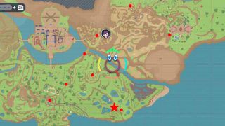 Pokemon Scarlet and Violet Legendary Stake Map Wo-Chien