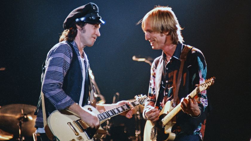 Mike Campbell and Tom Petty and the Heartbreakers, 'Long After Dark' tour, 7 December 1982 Wembley Arena. 