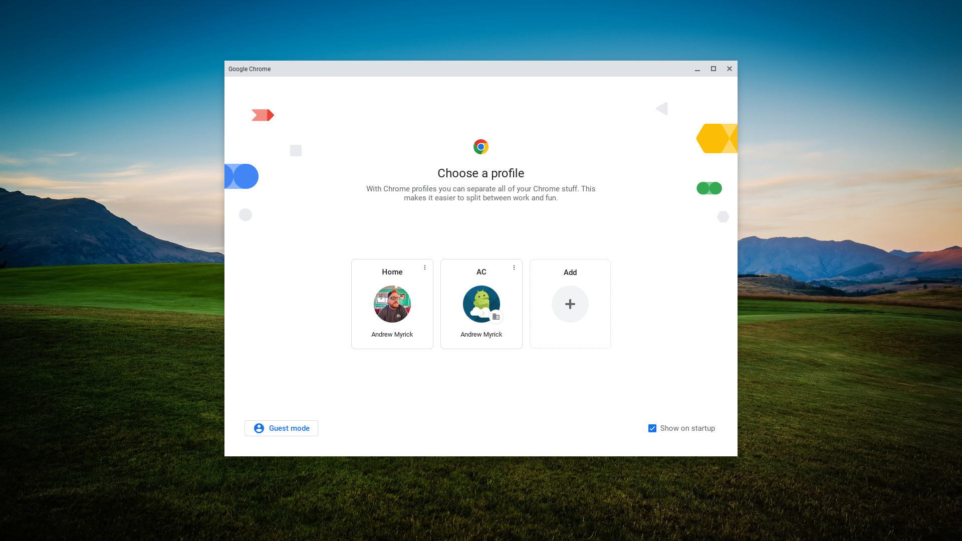 Lacros Browser Account Changer on ChromeOS 116