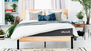 Lifestyle shot of the Allswell Mattress on a bed