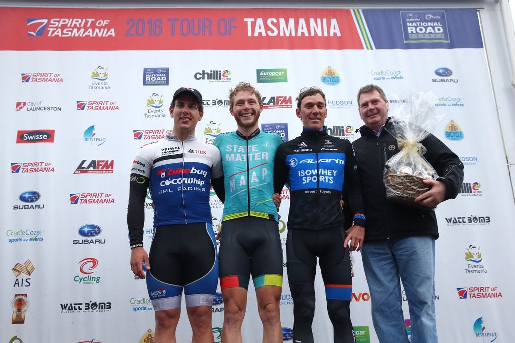 The stage 4 podium