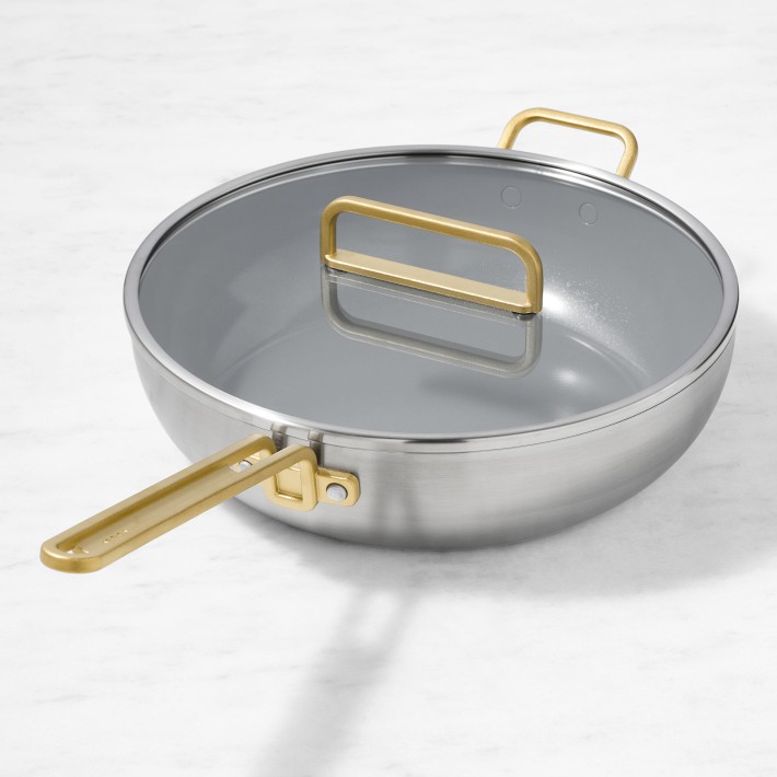 Greenpan&amp;trade; Stanley Tucci&amp;trade; Stainless-Steel Ceramic Nonstick Essential Stanley Pan