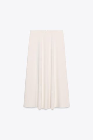 Crepe Midi Skirt