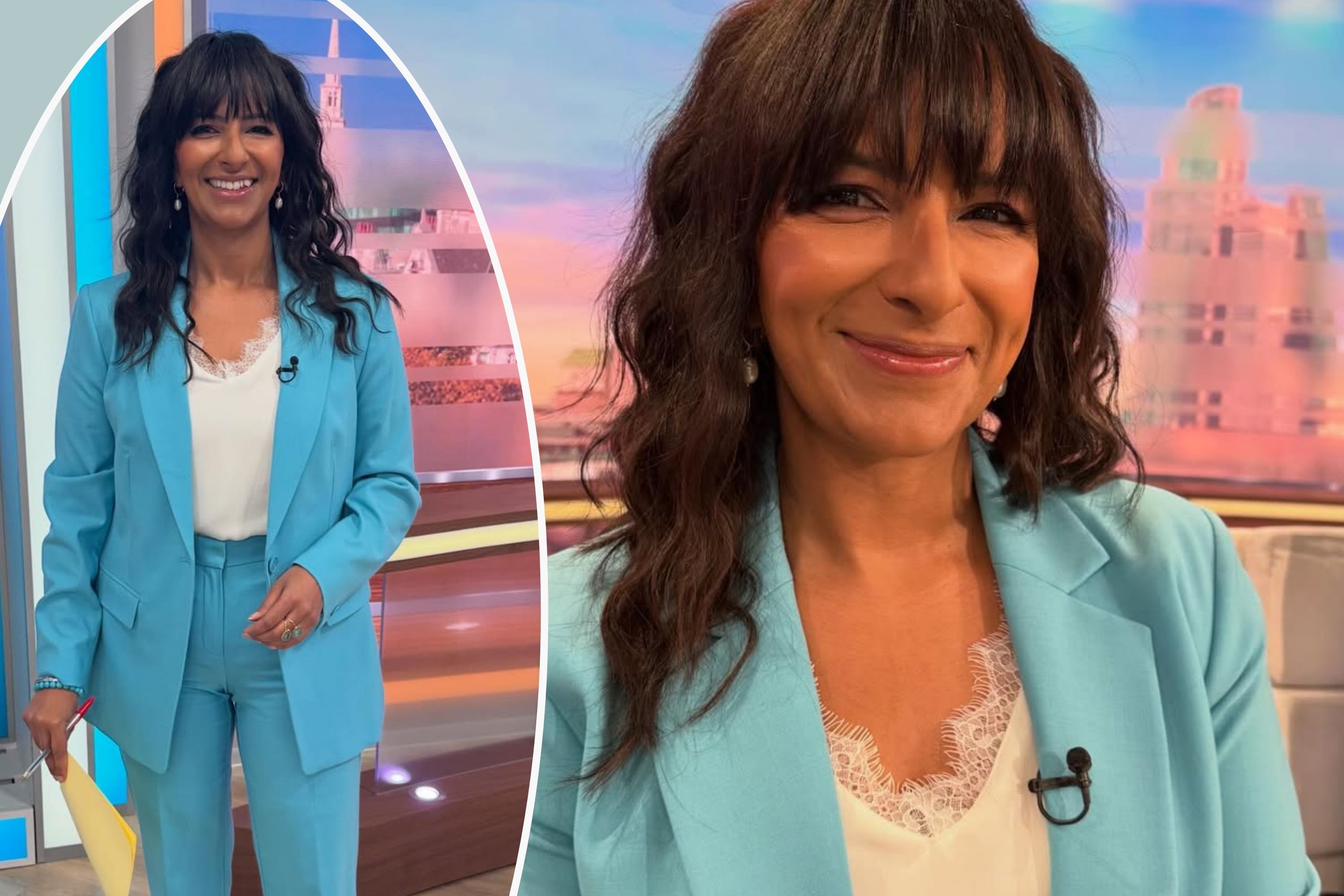 composite image of Ranvir Singh wearing a blue suit