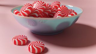 How to create a realistic peppermint candy material in Blender