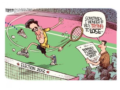 Romney throws his game