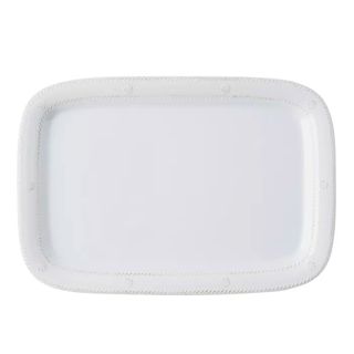 Bloomingdale's large white ceramic serving tray