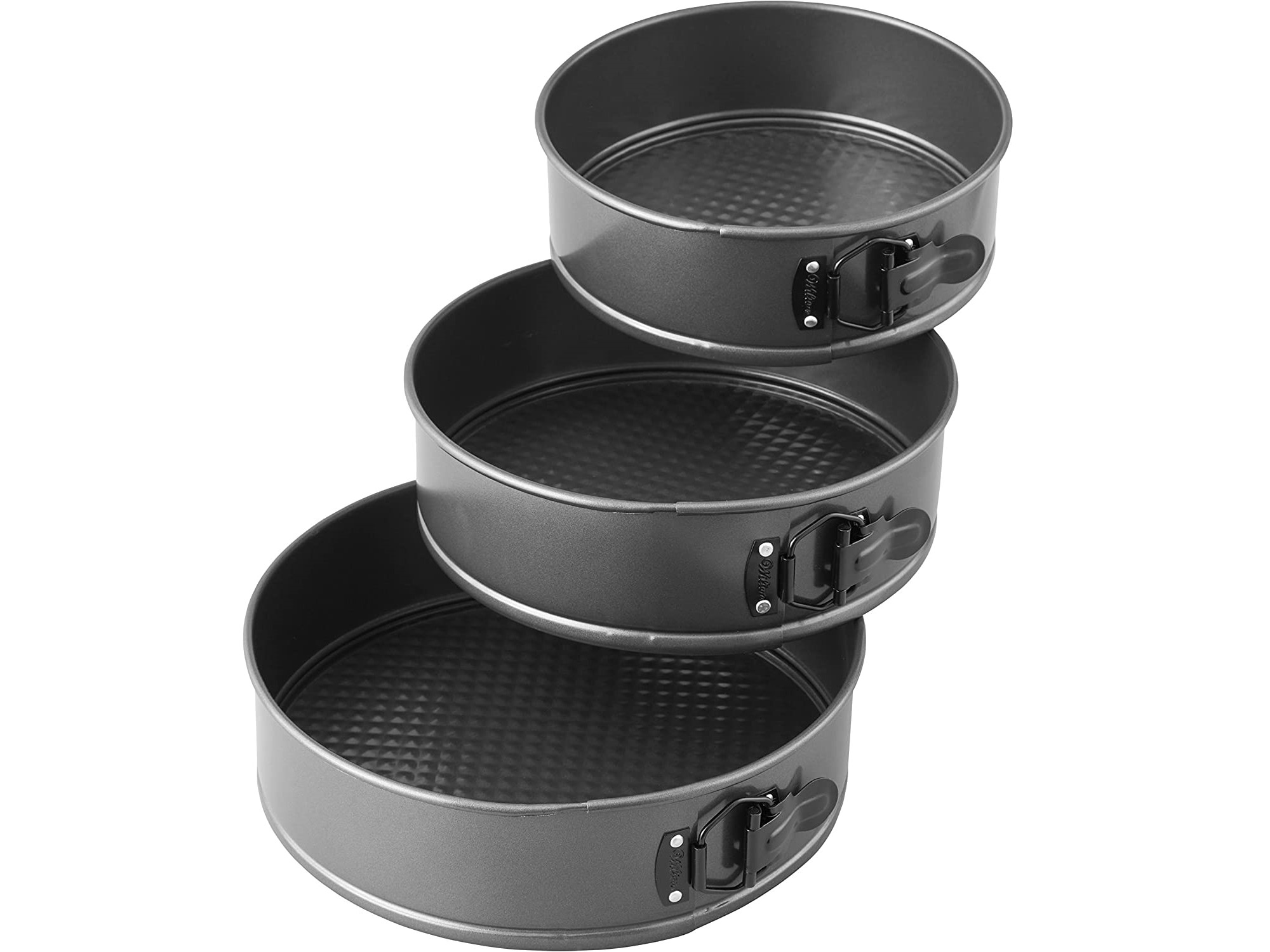 trio of springform cake pans