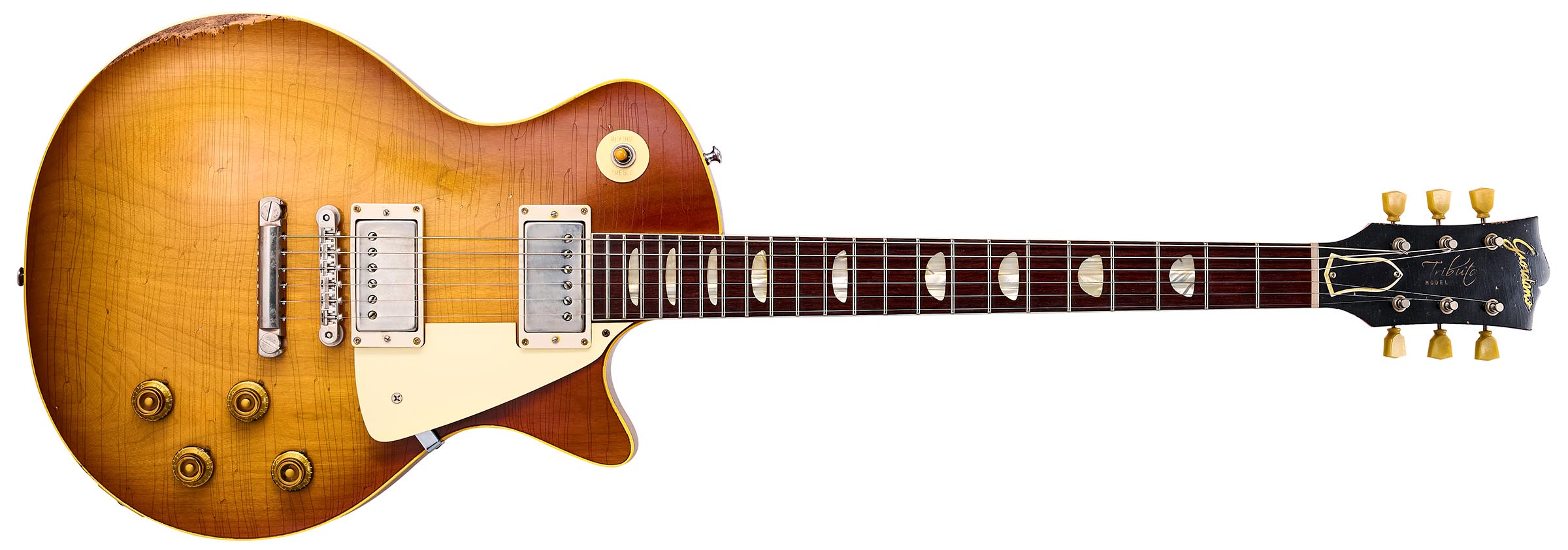 The Giordano Tributo 58 is stunning Les Paul-style single-cut with some key aesthetic updates.