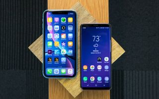 The $725 Galaxy S9, right, is ever so slightly less expensive than the $749 iPhone XR. We expect the S10E to draw even in terms of price with Apple's cheapest new iPhone. (Credit: Tom's Guide)