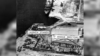 An aerial photo of a base in Cuba taken during the Cuban Missile Crisis which started just a few weeks after this nuke was dropped.