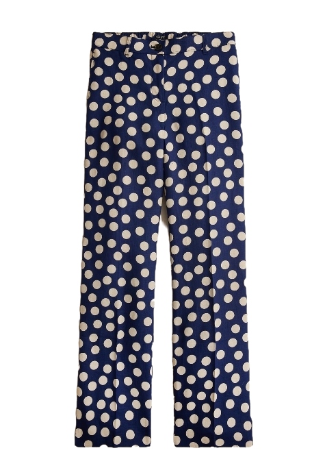 J.Crew, Harbor Pant in Dot Linen
