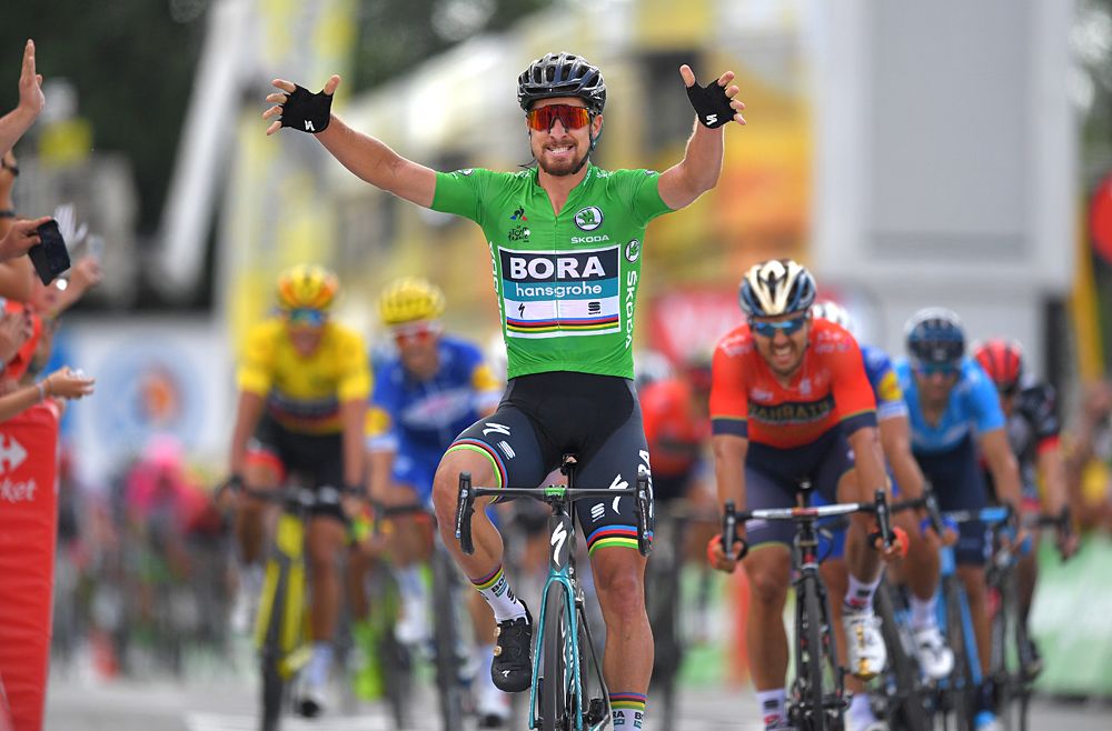 Peter Sagan (Bora-Hansgrohe) wins stage 5 at the Tour de France