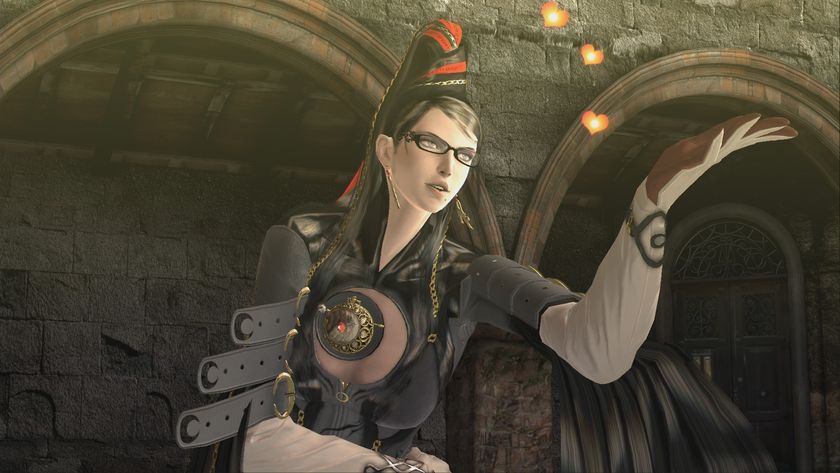 The titular Bayonetta in Bayonetta 2