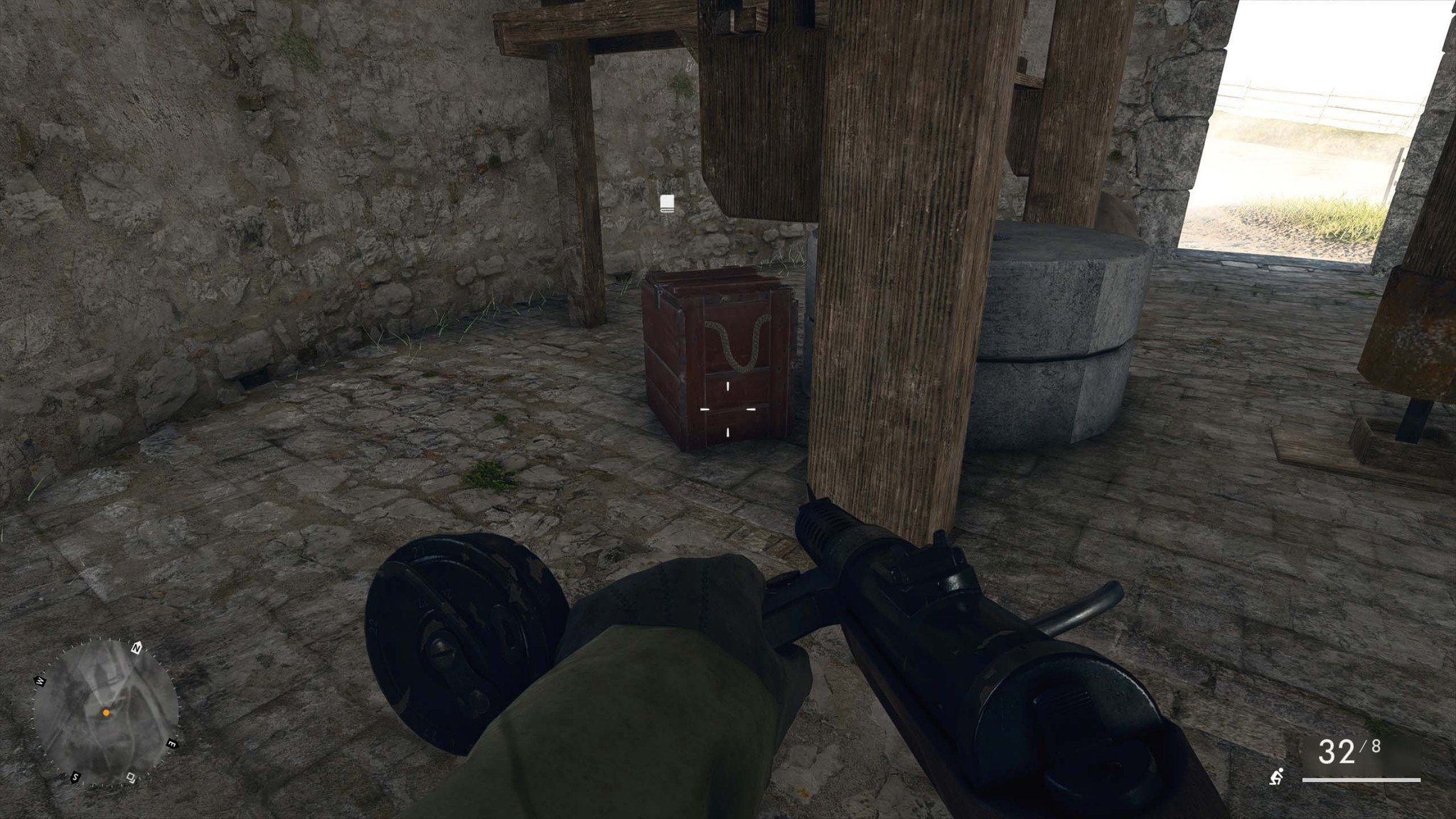 The field manual is located on the main floor of the windmill.