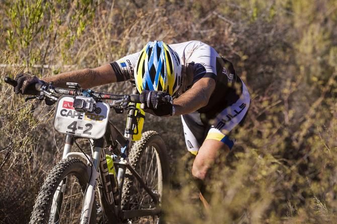 Tim Boehme (Germany) of Bulls 2 feeling the heat