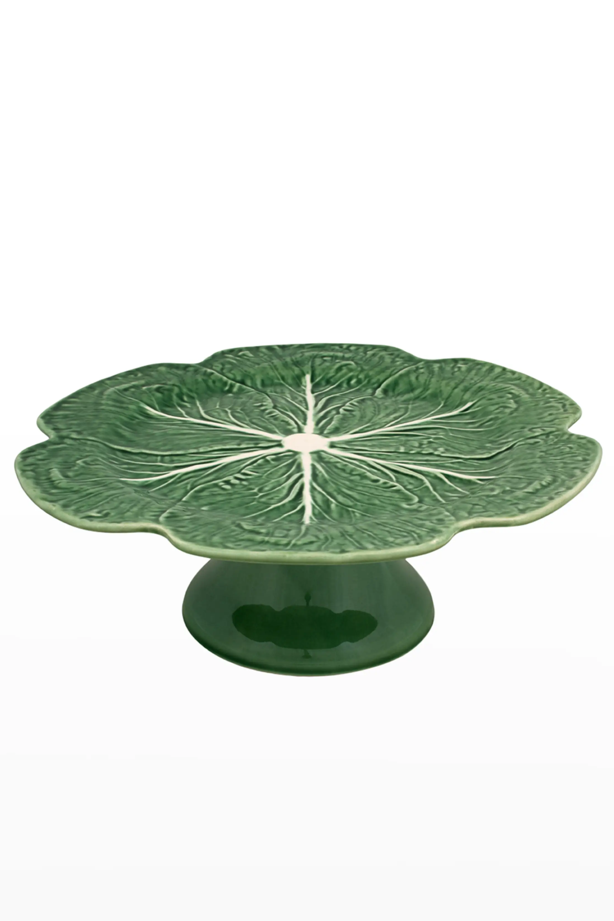 Bordallo Pinheiro Cabbage 12" Cake Stand