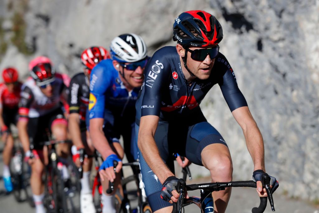 LEVENS FRANCE MARCH 14 Laurens De Plus of Belgium and Team INEOS Grenadiers during the 79th Paris Nice 2021 Stage 8 a 927km stage from Le PlanduVar to Levens 518m Breakaway Stage itinerary redesigned due to COVID19 lockdown imposed in the city of Nice ParisNice on March 14 2021 in Levens France Photo by Bas CzerwinskiGetty Images