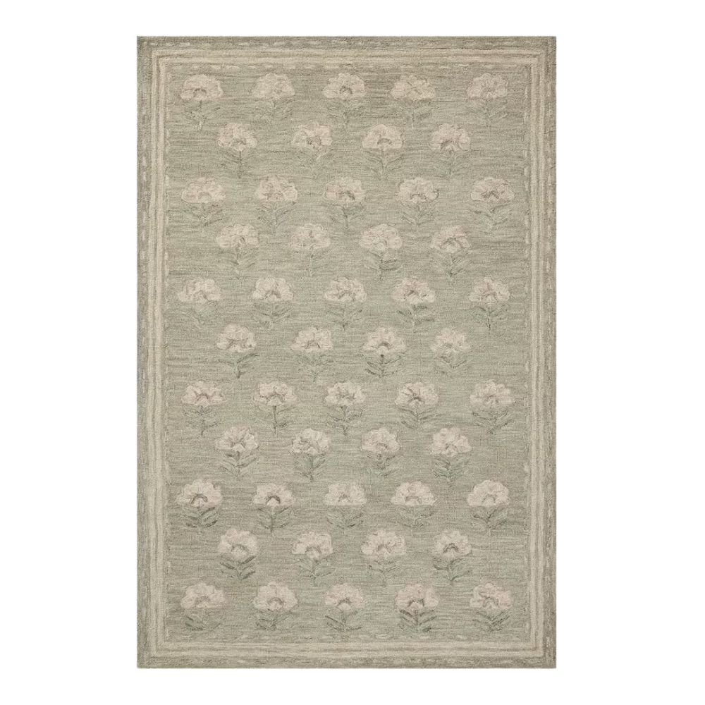 Lilette Hand Tufted Wool Rug Sage/Blush