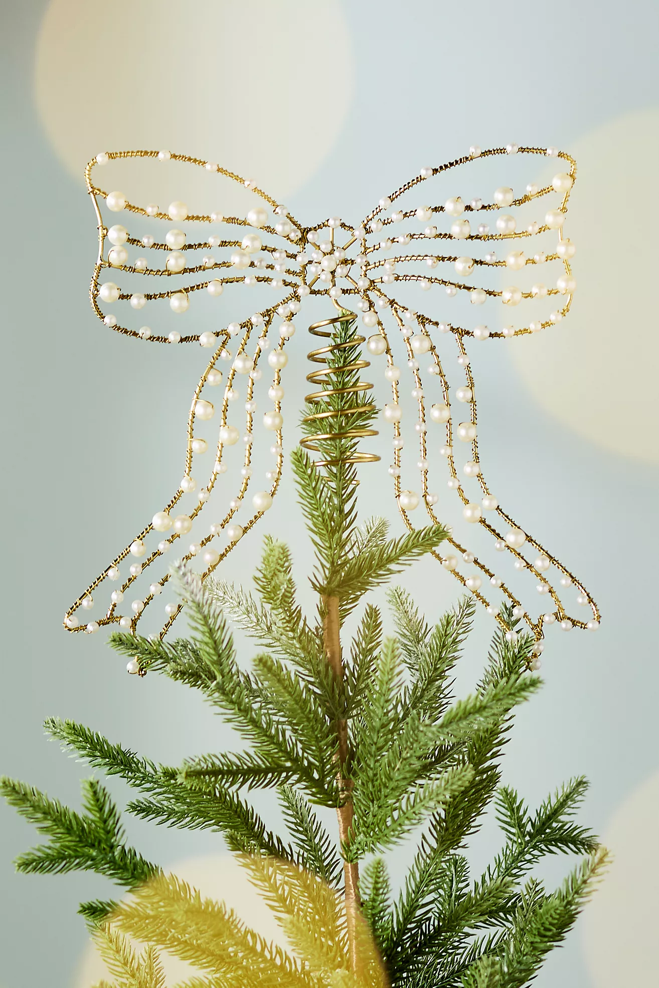 Pearl Bow Tree Topper