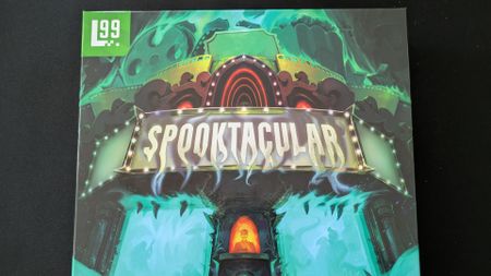 Spooktacular box on a dark background