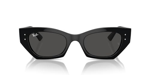 Ray-Ban Rb4430 Zena Butterfly Sunglasses, Black/dark Grey, 52 Mm
