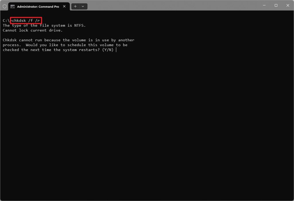 Windows 11 run Check Disk tool
