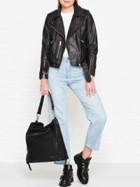 AllSaints Women's Balfern Leather Biker Jacket £320 £224 @ Very