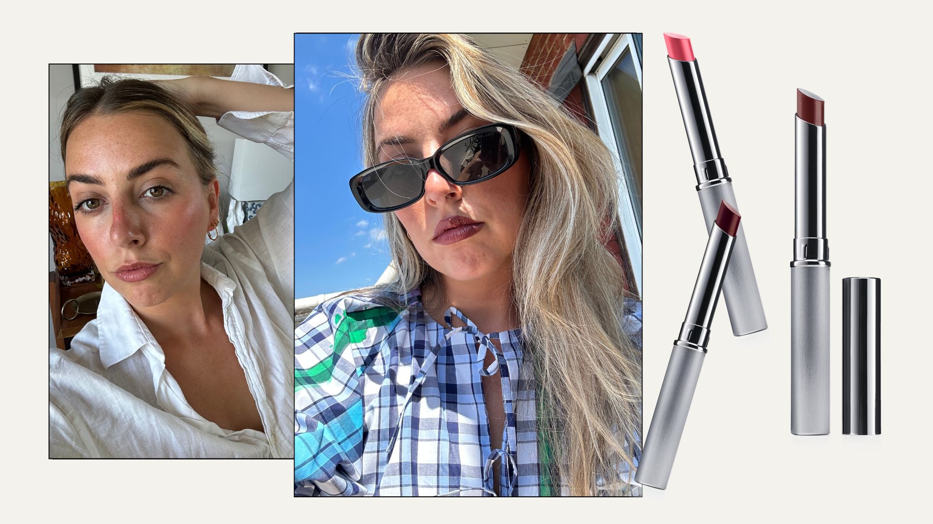 Shannon Lawlor wearing Clinique Almost Lipstick Nude Honey