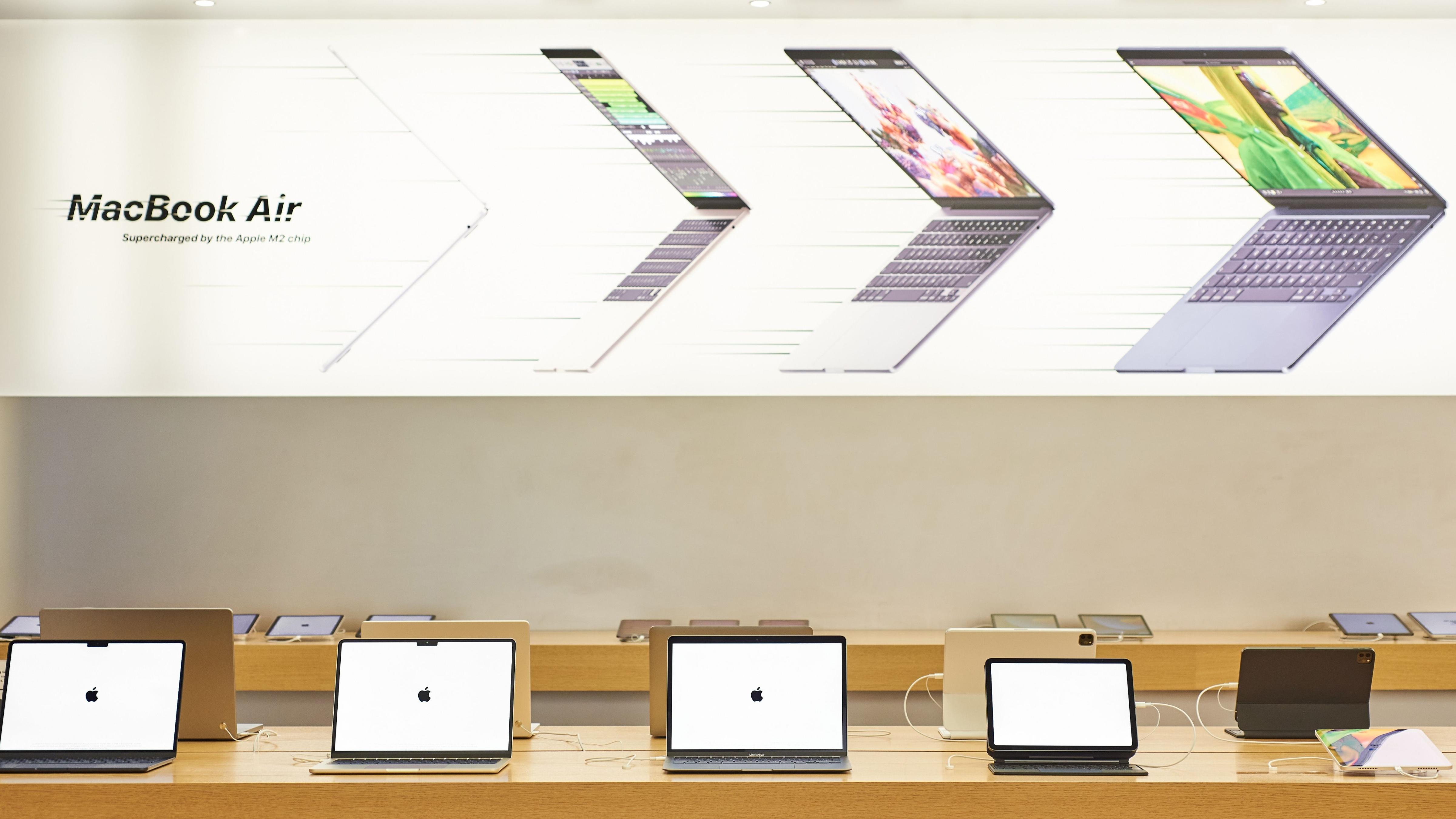 Apple Store with MacBook Display