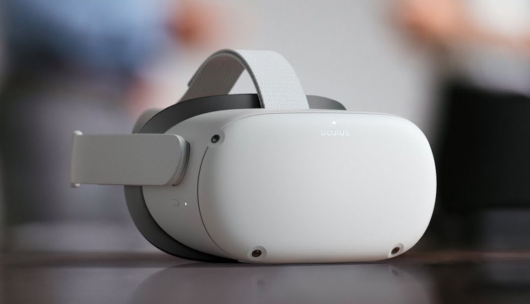 An image of an Oculus Quest 2 VR headset.