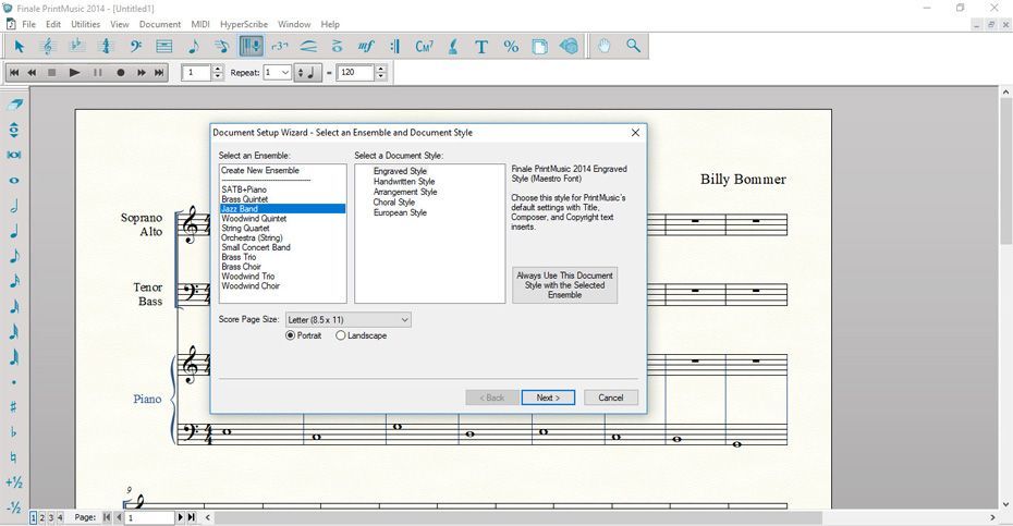 finale printmusic music notation software