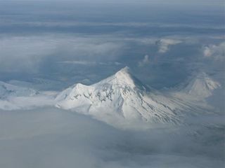 Pavlof volcano in Alaska