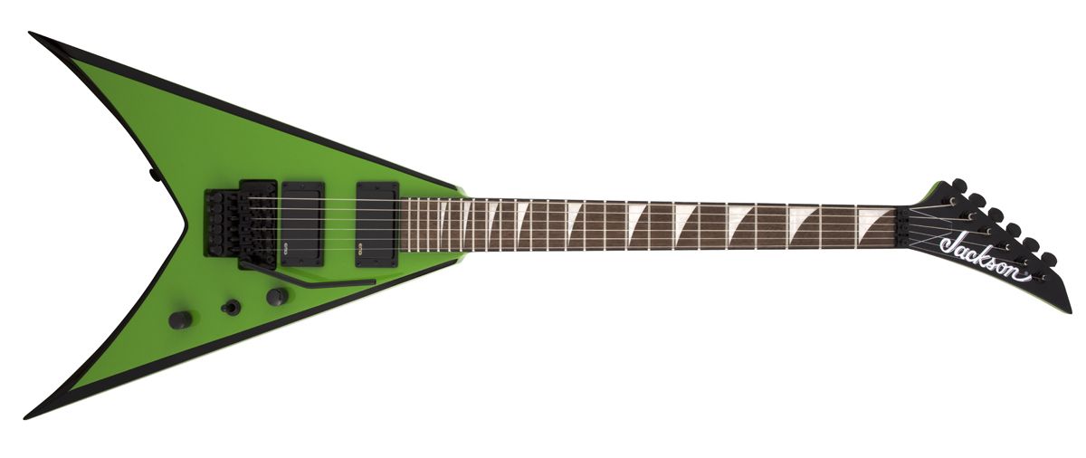 Jackson X Series King V KVXMG in Slime Green with Black Bevels