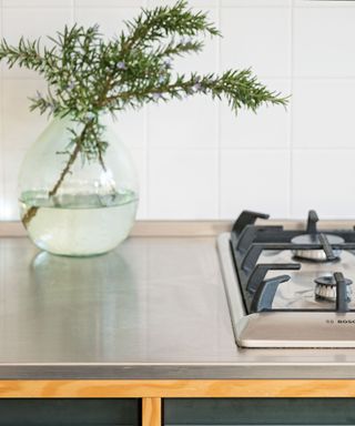 Kitchen countertop ideas in stainless steel