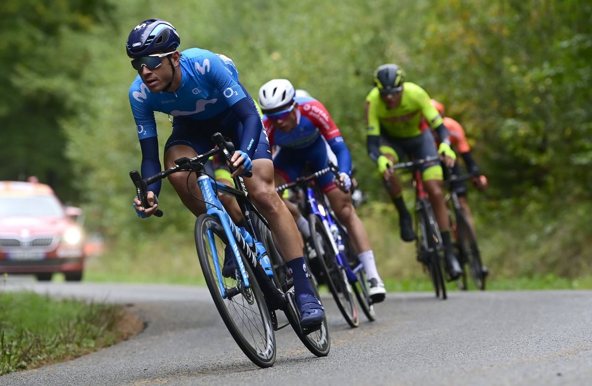 Liege Bastogne Liege 2020 106th Edition Liege Liege 257 km 04102020 Inigo Elosegui ESP Movistar Team photo Peter De VoechtPNBettiniPhoto2020