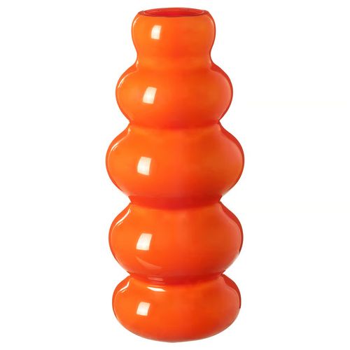 K&Auml;llarhals Vase - Orange 26 Cm