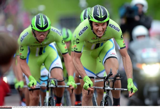 Ivan Basso driving the pace for Cannondale