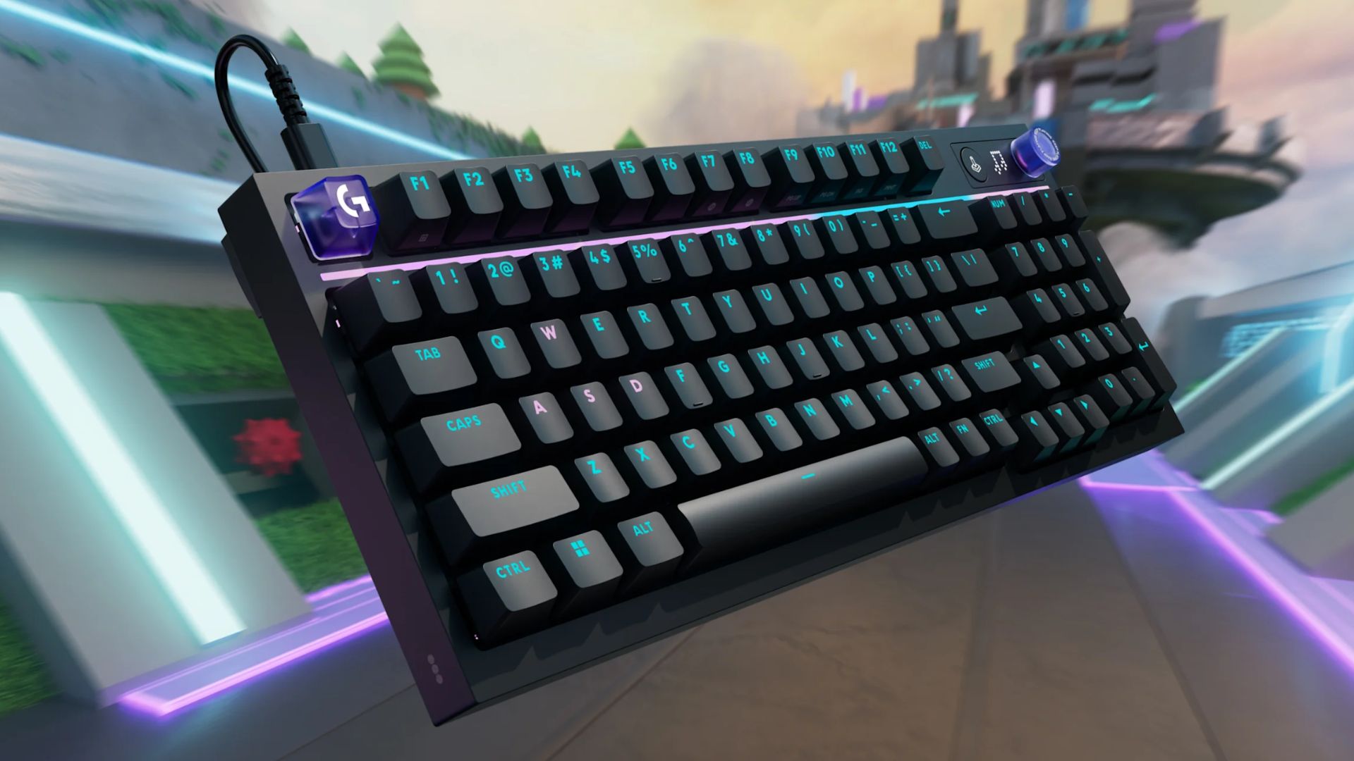 A Logitech G keyboard
