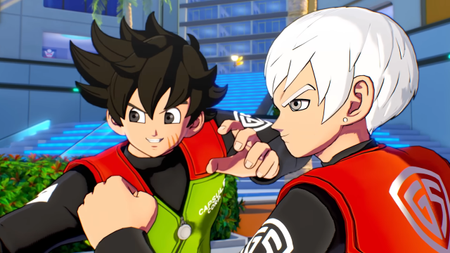 Dragon Ball Xenoverse 3 screenshot showing two player characters