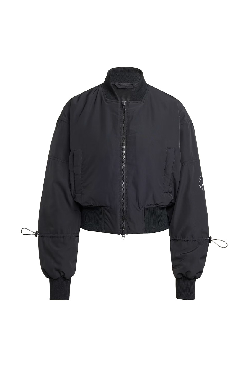 Adidas x Stella McCartney, TrueNature Woven Bomber Cropped Jacket