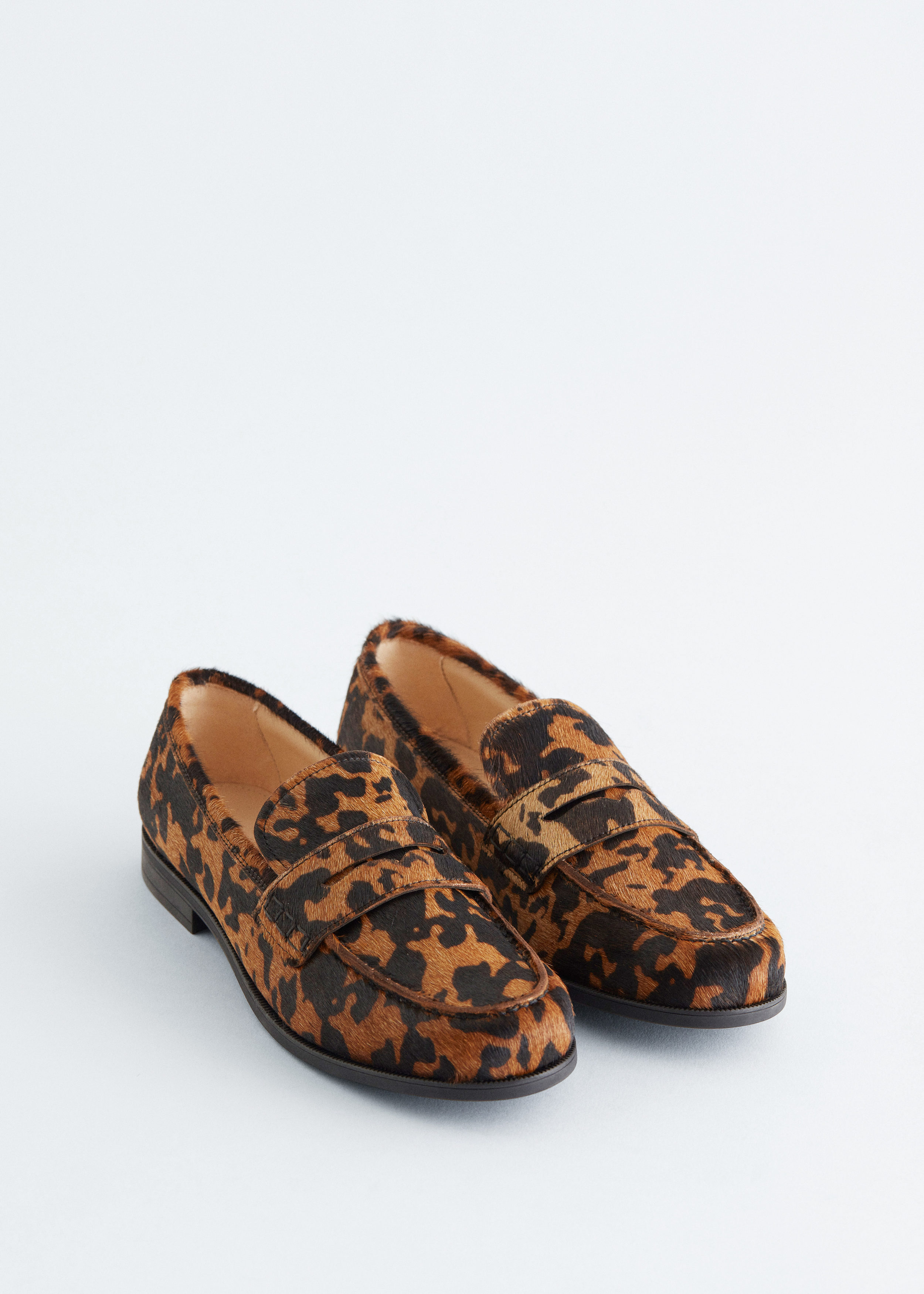 Cow-Print Loafers