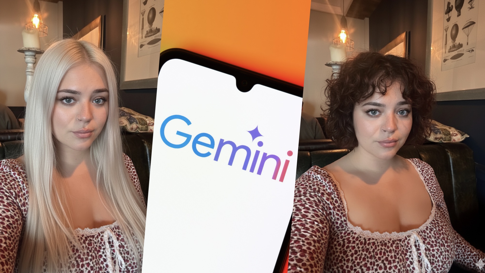Hairstyles created with Google Gemini's Nano Banana tool