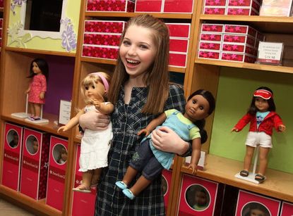 Actress Sammi Hanratty at the New York City American Girl store in 2009.