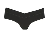 Black maternity period underwear with V waistband