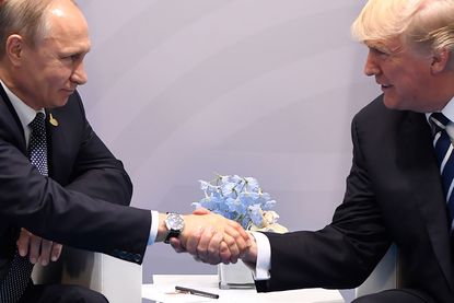 Putin and Trump meet. 