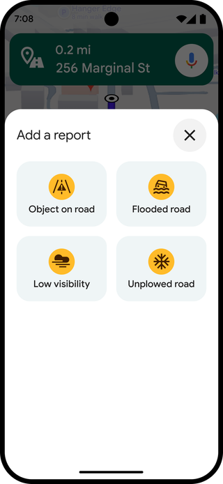 Report Weather disruptions on Google Maps