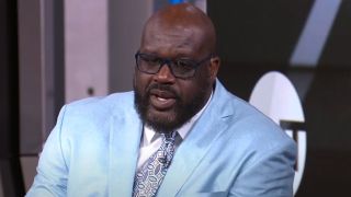 Shaquille O'Neal looking concerned